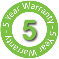 5 Year Warranty